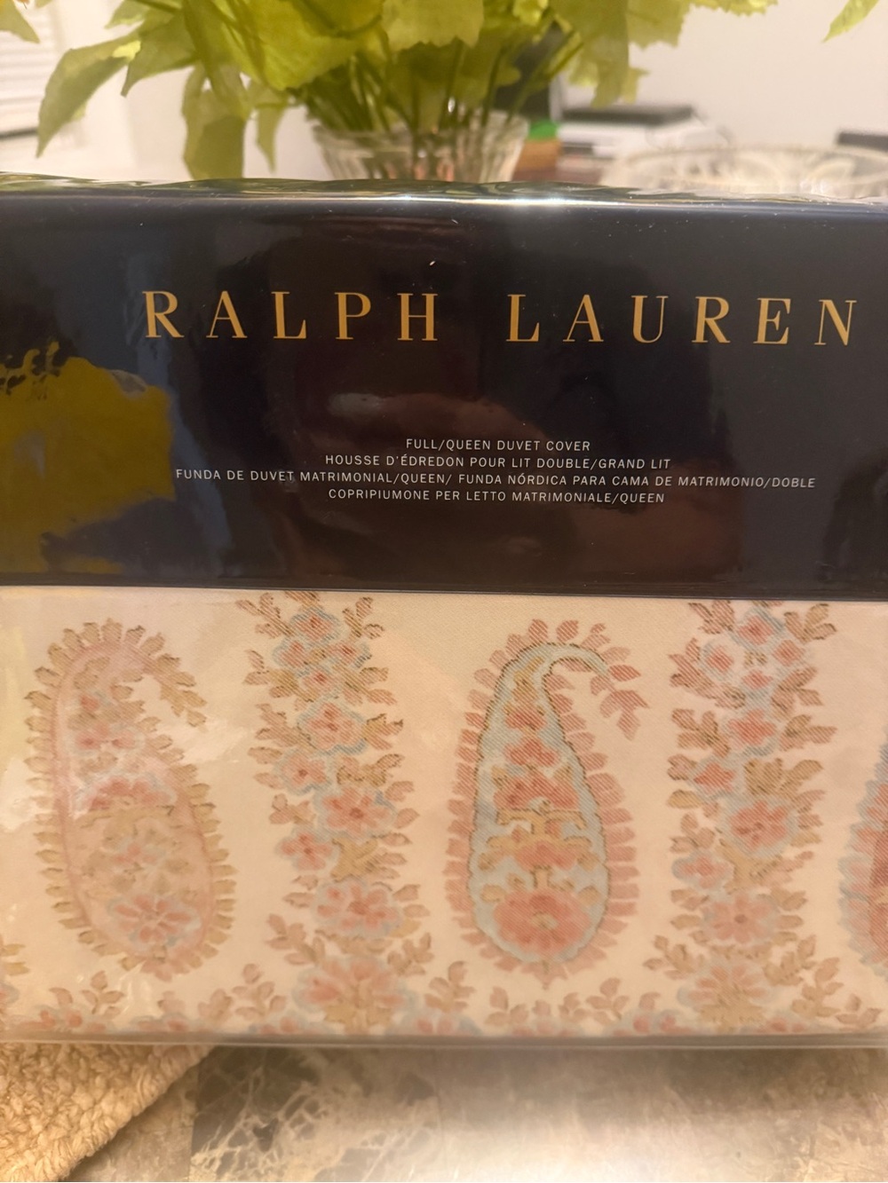 Ralph Lauren Paisley Queen Duvet Cover